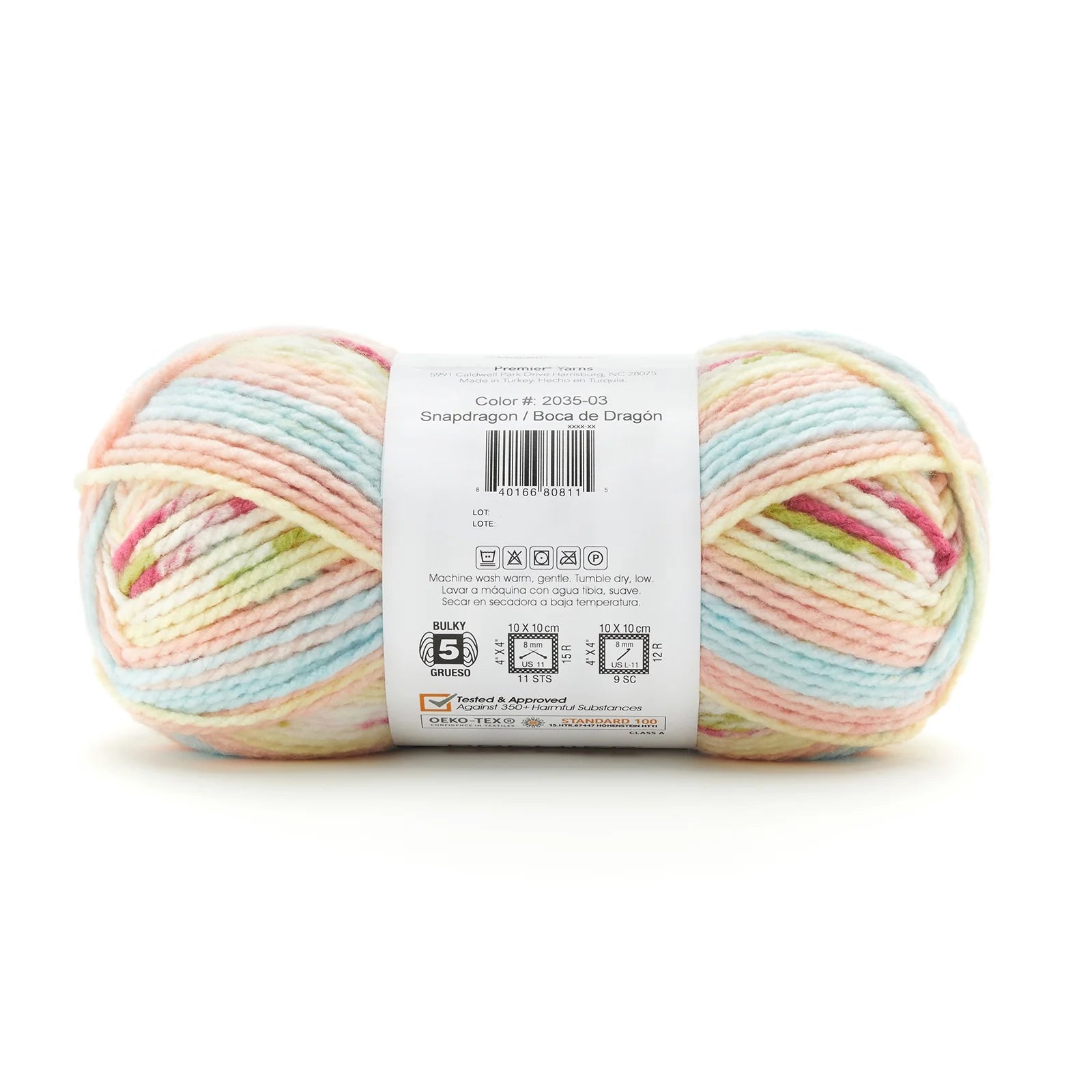Premier Yarns - Bloom Chunky Big Yarn - Snapdragon - 7Oz 218Yds - 5 Bulky Weight - Acrylic
