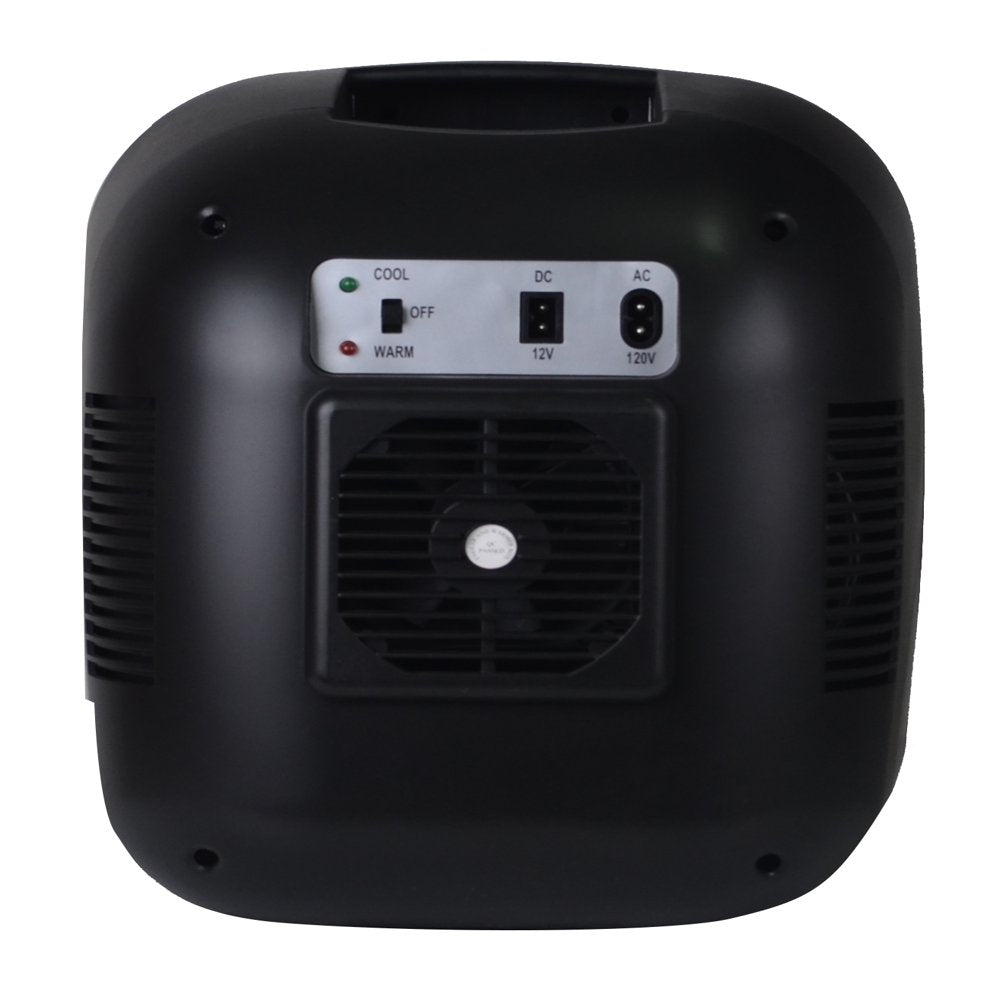 Portable Retro 12-Can Mini Cooler, EFMIS462, Black