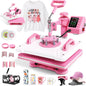 Whubefy 8 in 1 Heat Press Machine 15"X12" with Tumbler Press Hat Press, Industrial Sublimation Heat Press Machine for T Shirts Bags Hat Cap Mug Plate, 360° Swing Away T Shirt Press Machine Transfer