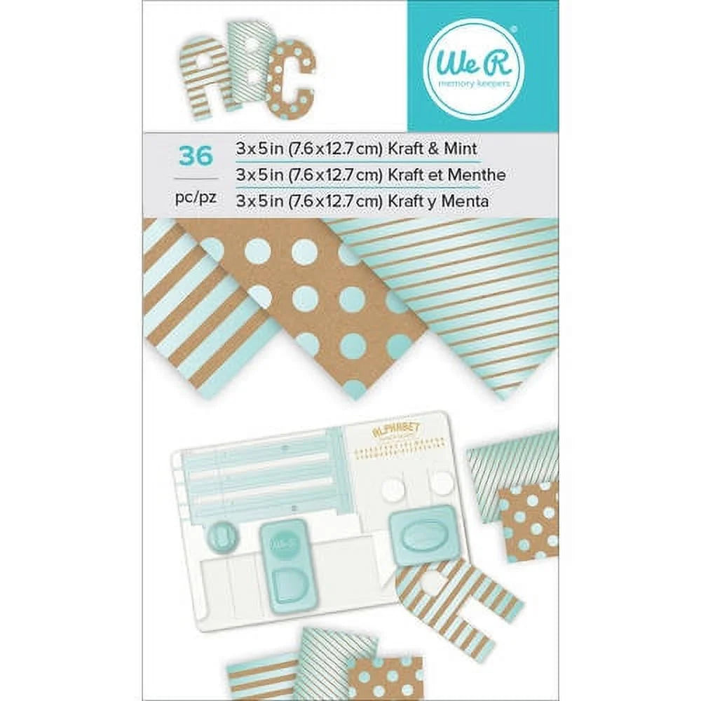 Paper Pad, 3" X 5", Kraft with Mint Foil, 36 Sheets