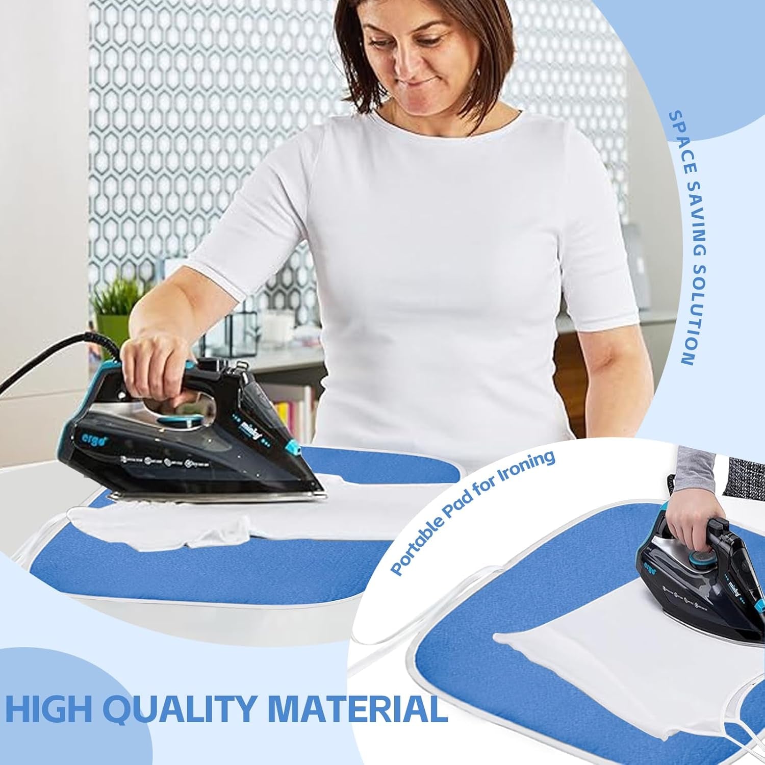 Sublimation Shirts Tool Kits for Vinyl Alignment,Portable Pad for Ironing,T-Shirt Rulers Guide and Teflon Sheet for Cricut Heat Press HTV Vinyl Center Designs,Craft Sewing Accessories