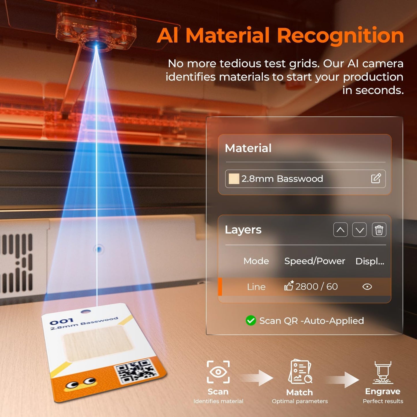 TOOCAA NOVA 10W Smart AI Laser Engraver & Cutter, Fully Enclosed Class 1 Safety, 5MP AI Positioning Camera & Auto Focus, 360° Rotary & Air Assist, Dual-Channel Exhaust for Cleaner Cuts & Less Smoke