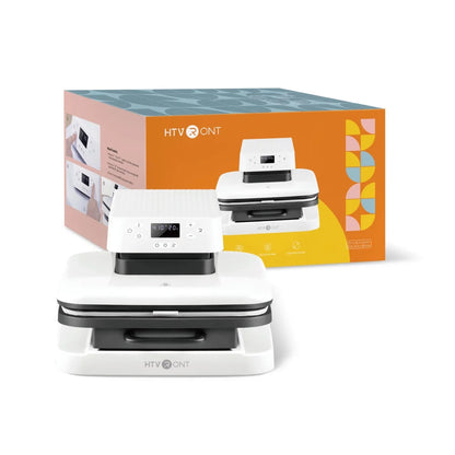 HTVRONT Automatic Heat Press Machine, Professional for Heat Transfer Projects, Smart T-Shirt Press Machine with Auto Release-White