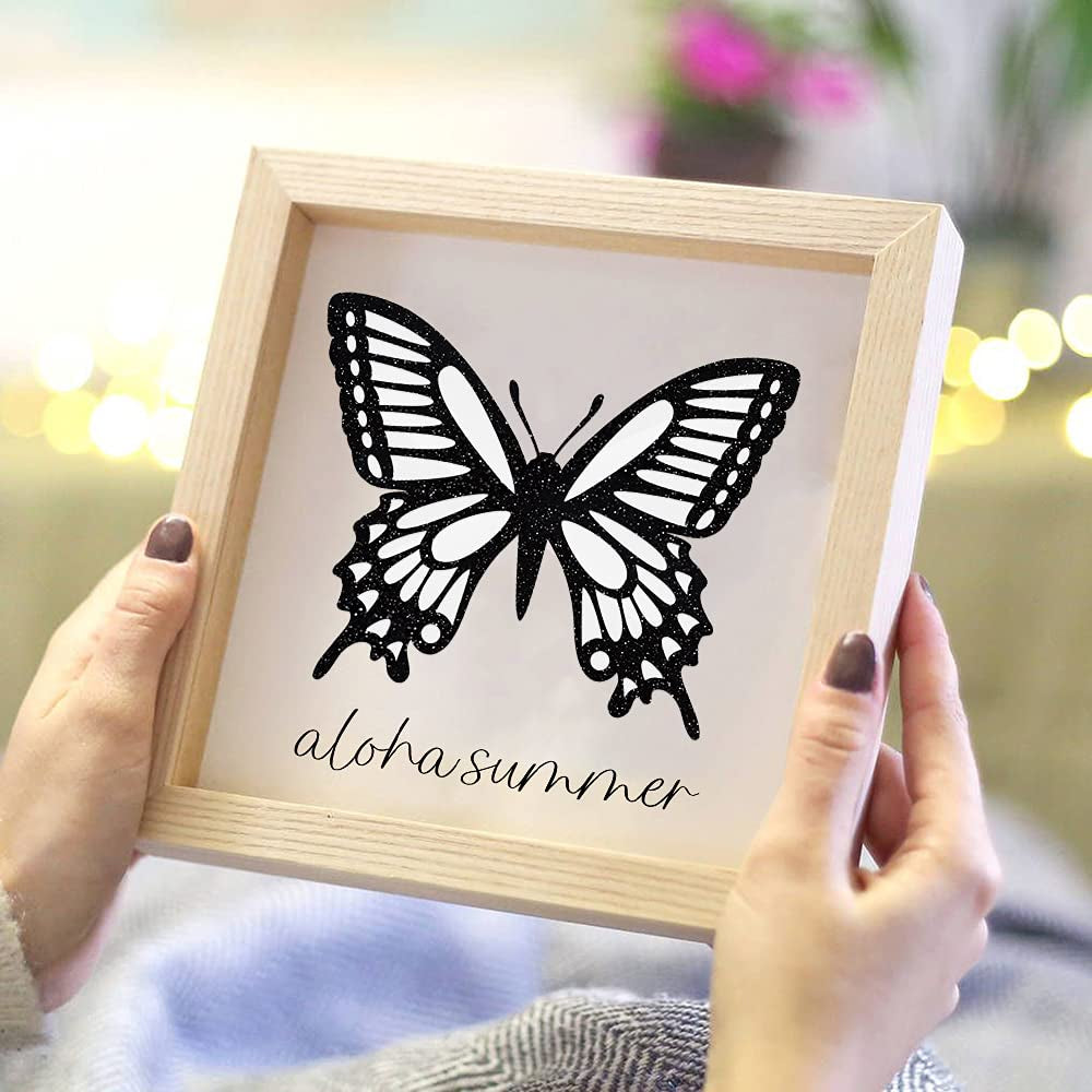 001 Vinyl Glossy Permanent Adhesive Vinyl for Craft Decal Projects 12" X 10Ft, Glossy Coconut White