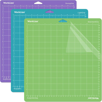 Worklion Cutting Mat 12X12 for Cricut and Craft Weeding Tool Kits for Vinyl