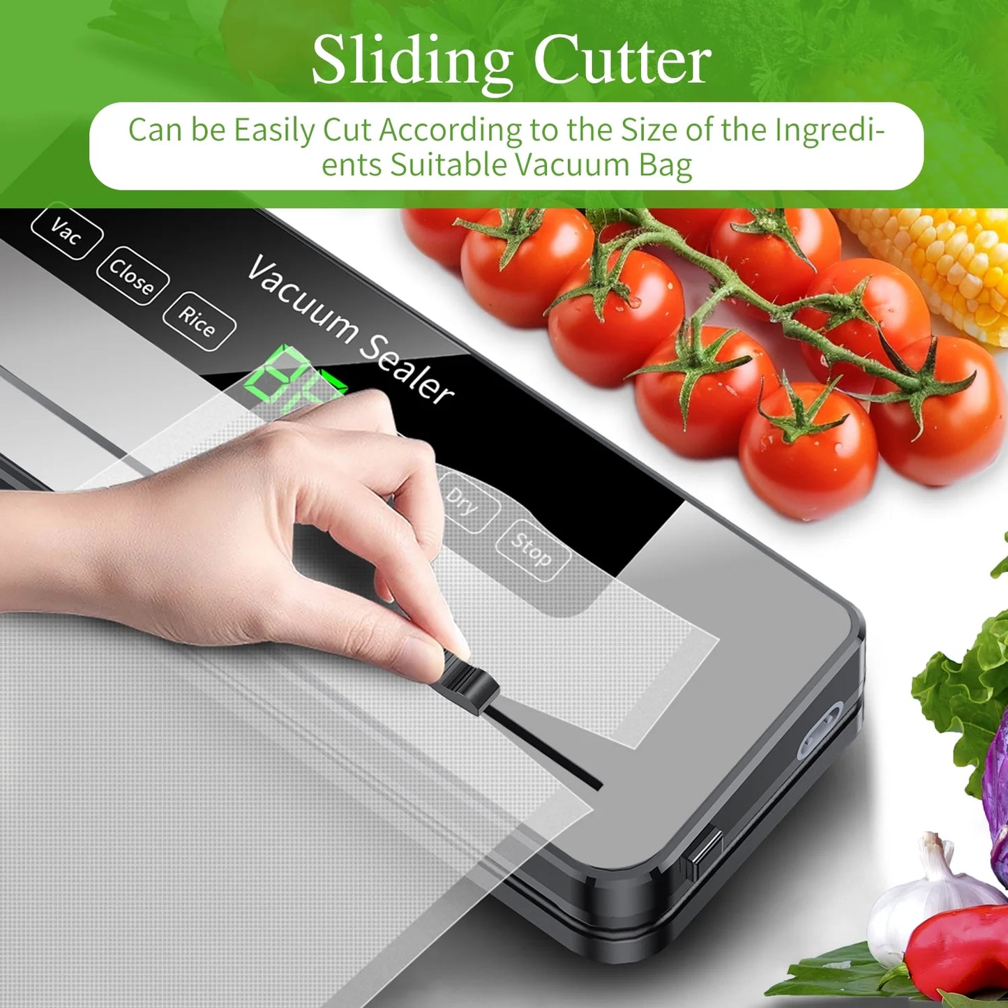 TINANA Cordless Vacuum Sealer Machine, 75Kpa Food Vacuum Sealer with 4000Mah Rechargeable Battery, Portable Food Saver, Dry & Moist Modes, 15 Bags