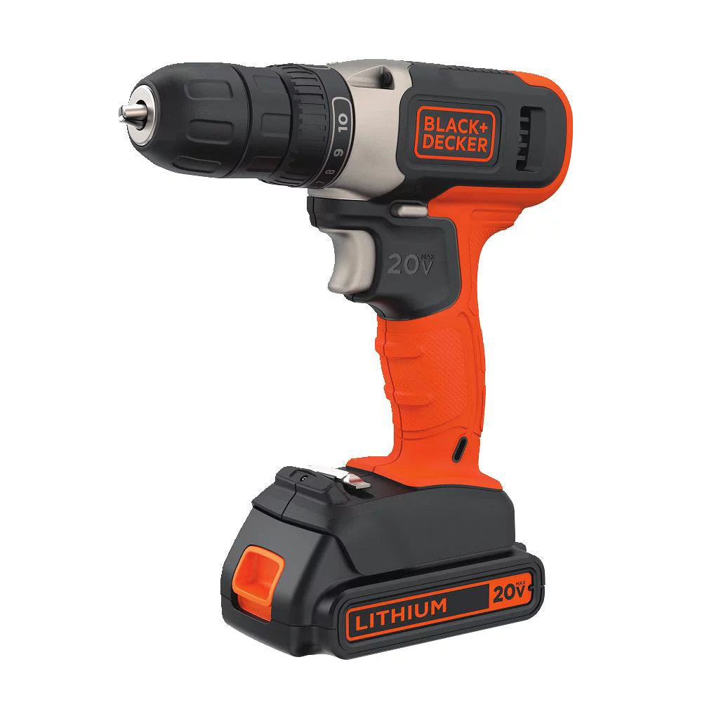 20-Volt MAX Lithium Cordless Drill, BCD702C1