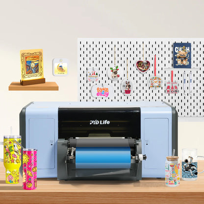 A3 UV DTF Starter Kit with Printer Dual I3200U1Hd Print Head All in One System with Laminating Multifunction AB Film UV Light