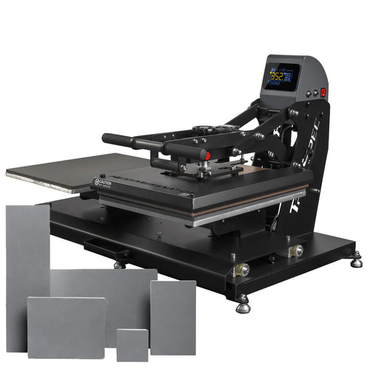 16" X 20" Double Station Auto-Open Hybrid Heat Press with Platens