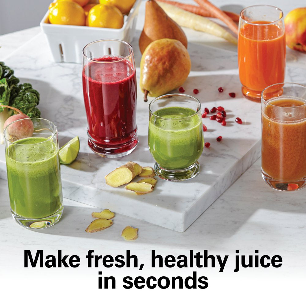 Big Mouth Pro Juicer Juice Extractor, 800W, BPA Free, Powerful Motor, Gray, 67650