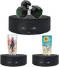 Rotating Display Stand, 5.2" 4.4Lb Load Cup Display Turner for Tumblers, Spinning Display Stand, Motorized Tumbler Display Turner for Glitter Cups, Small Arts Products (Black)