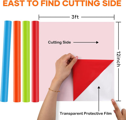 Automatic Heat Press 2, Daisy White Heat Press Machine for T Shirts & 20 Pack 12'' X 3FT  Heat Transfer Vinyl Bundle