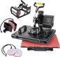 Slendor 5 in 1 Heat Press Machine 12X15 Inch 360-Degree Swing Away Digital T Shirt Pressing Machine Multifunction Heat Transfer Sublimation Combo for T Shirts Mugs Hat Plate Cap
