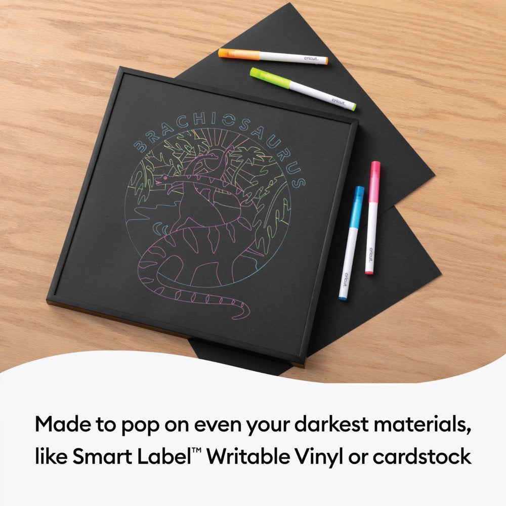 Smart Label Writable Vinyl Black Removable and Opaque Gel Pens Bundle