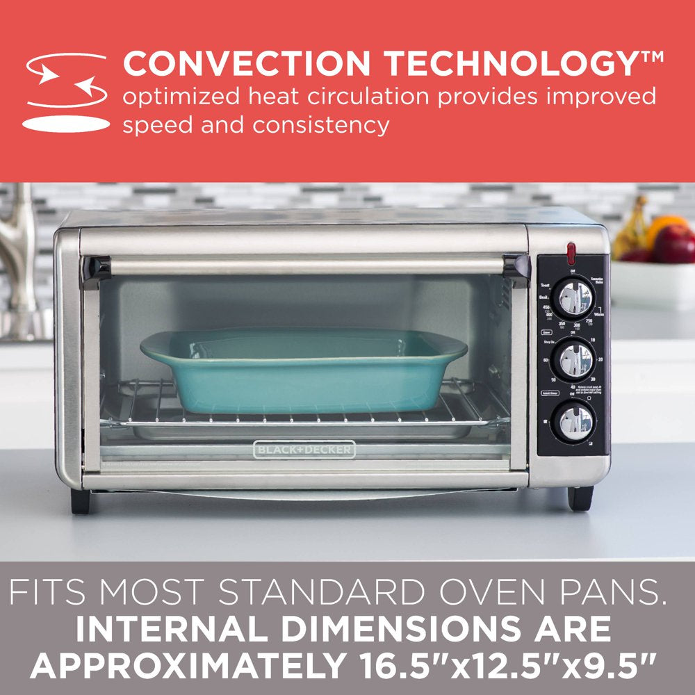 8 Slice Extra-Wide Stainless Steel Countertop Toaster Oven, TO3250XSB