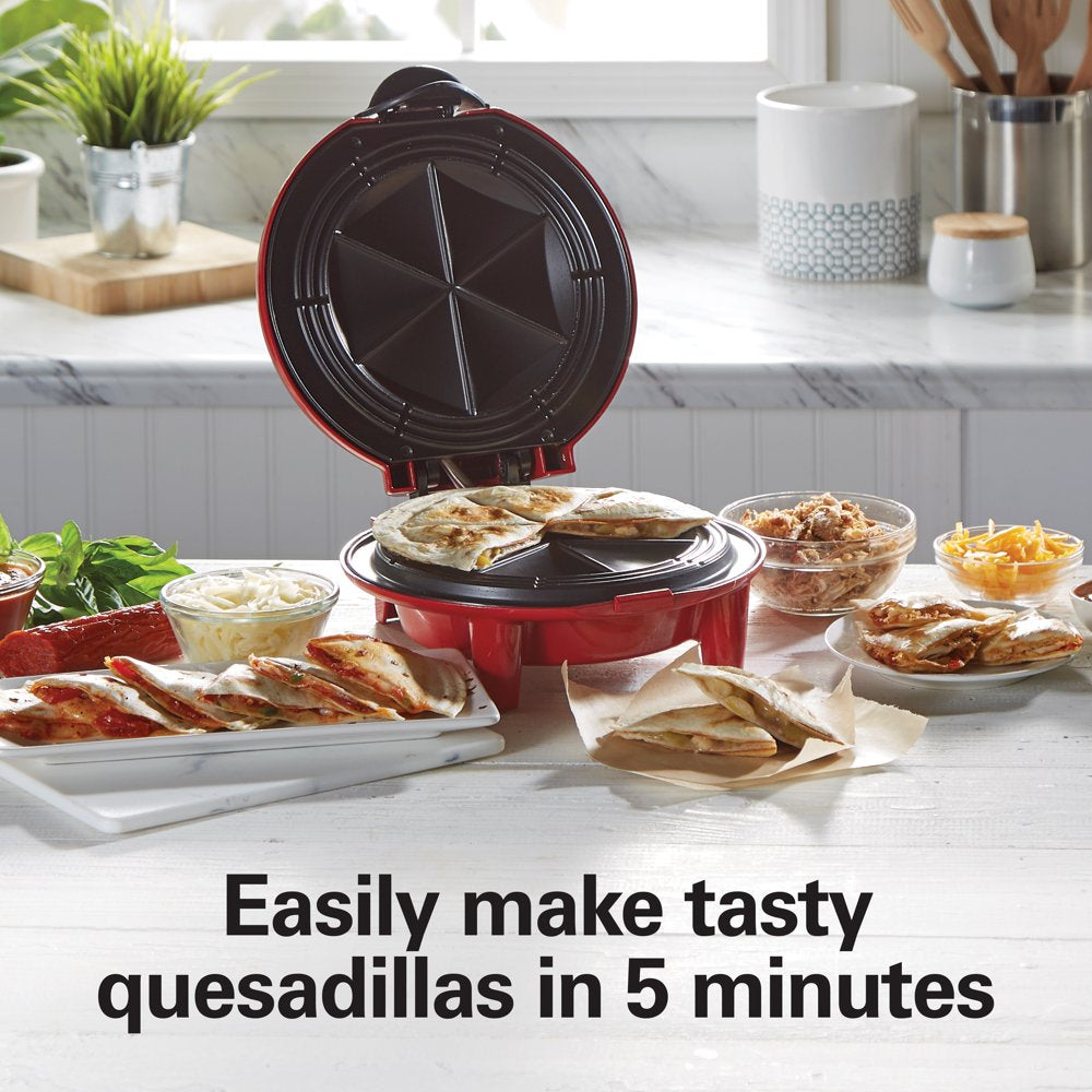 Quesadilla Maker, 8" Round, Makes 6 Wedges, Red, 25409