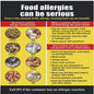 Food Allergies Sign (Aluminium Rust Free, Commercial USE, 14.25X15.75)