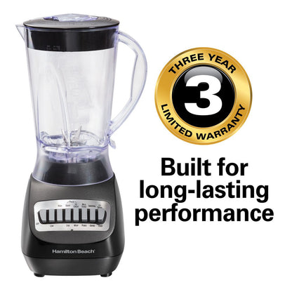 Smoothie Blender, 56 Oz. Jar, 10 Speeds, New, Black, 50190F