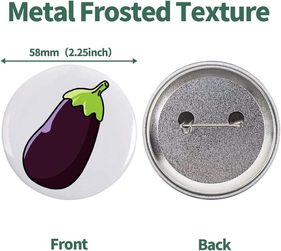 200 Sets 2.25 Inch Button Maker Supplies, 58Mm Button Supplies Parts Badge Part, Buttons Making Supplies, Includes Metal Pin Back Cover, Metal Shells, Blank Paper&Clear Film