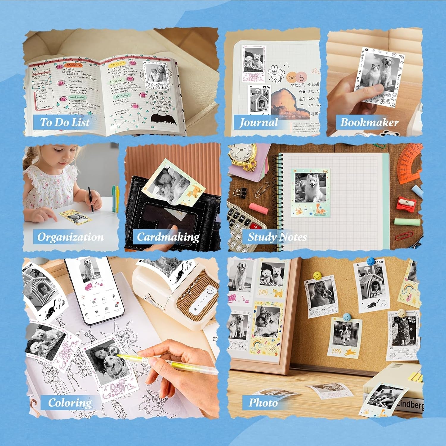 NIIMBOT Photo Papers Only Compatible with Pro Series Label Makers, 2''X3.2'' (50X80Mm) Hallowen Labels, Sticker Labels for Trick or Treat