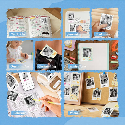 NIIMBOT Photo Papers Compatible with Pro Series Label Makers, Thermal Picture Labels Good Idea to Print Photos, Beauty Memories, Note,List (2.1''X2.6''-54X67Mm)