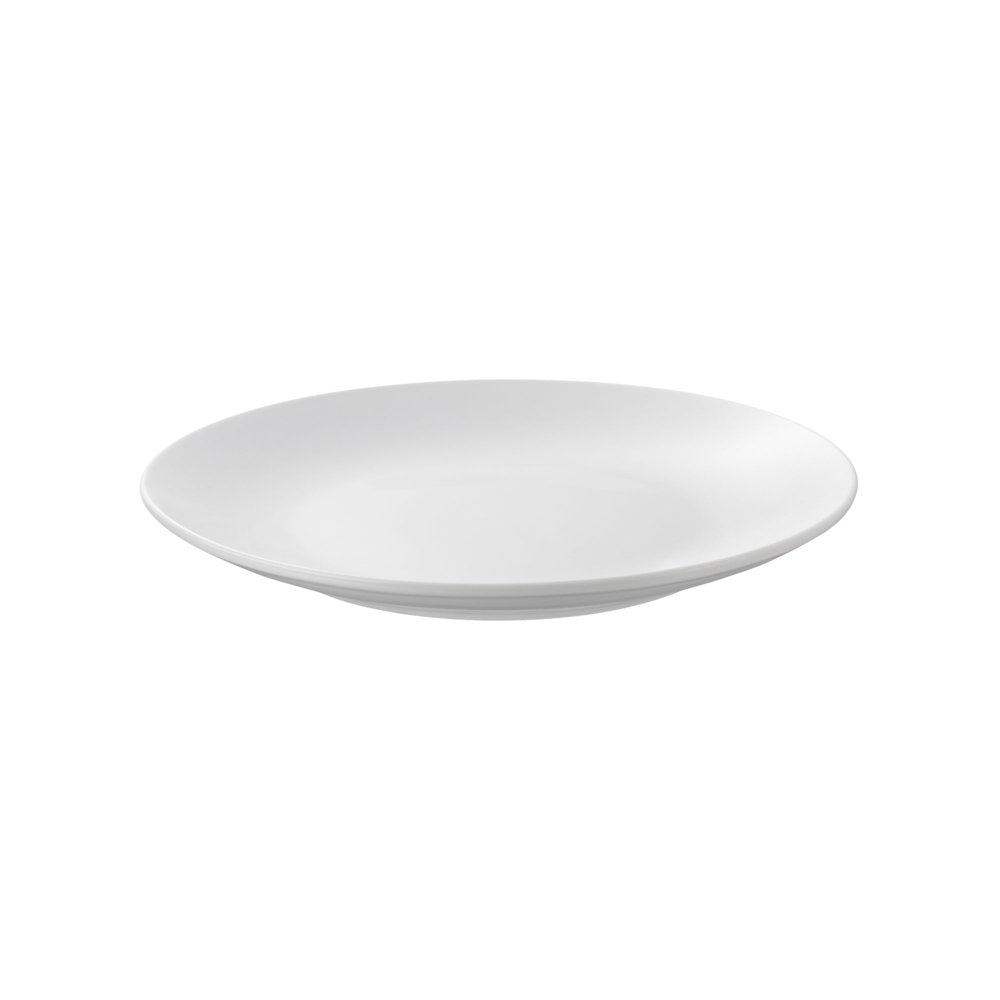 Glazed White Stoneware Dinnerware Set, 12-Pieces