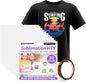 Sublimation HTV for Dark Fabric/Light Fabric 12" X 12" 10PCS Matte White HTV Vinyl Iron on Heat Transfer Vinyl for Cotton T-Shirt Work with Sublimation Paper Sublimation Printers