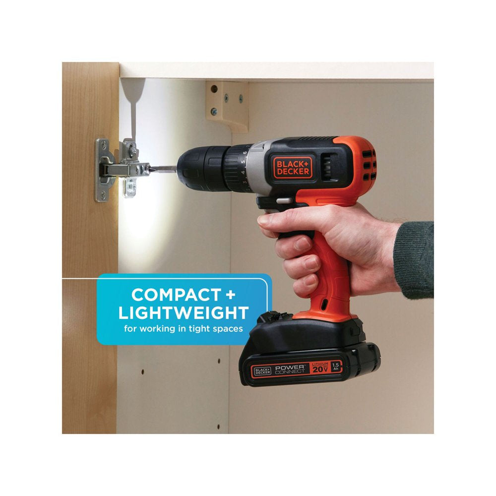 20-Volt MAX Lithium Cordless Drill, BCD702C1