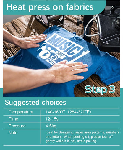 Lzerking Heat Transfer Vinyl White Htv Matte-12 X100Ft Iron on Vinyl Roll for Cricut/Cameo Bundle, DIY Shirts, Bags, Socks, Shoes, Pillow and Other Frabic - Easy to Cut & Weed