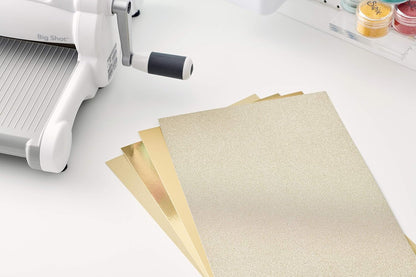 Sizzix, Gold, Surfacez-Opulent Cardstock , 50 Pack, 8X11.5 Inches