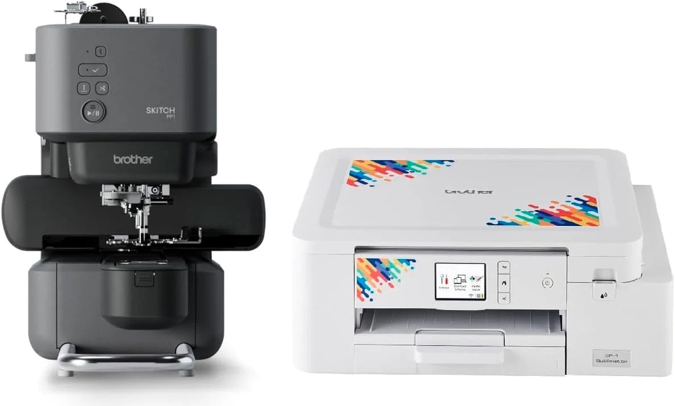 Brother Skitch Single-Needle Embroidery Machine and SP1 Sublimation Printer
