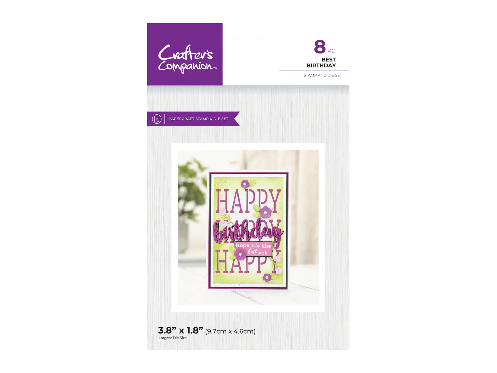 Crafter'S Companion Stamp & Dies - Best Birthday