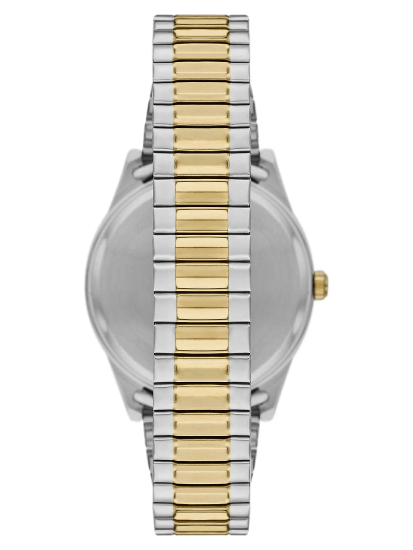 Men'S Watch: 2-Tone Silver/Gold Case, Blue Easy Read Dial, 2-Tone Silver/Gold Expansion Band (FMDOGE043)