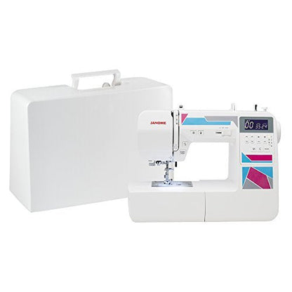 Janome MOD-30 Computerized Sewing Machine with 30 Built-In Stitches, 3 One-Step Buttonholes, Drop Feed and Accessories