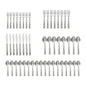 49 Piece Elena Stainless Steel Flatware and Organizer Tray Value Set Silver, Service for 8