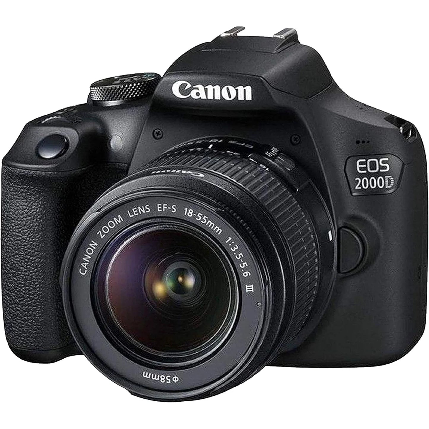 Canon EOS 2000D / Rebel T7 DSLR Camera with Canon EF-S 18-55Mm F/3.5-5.6 DC III Zoom and EF 75-300Mm F/4-5.6 III Lens + 128 GB Memory + Extra Battery + Tripod + More (33Pc Bundle)
