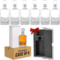 Makerflo Customizable 24 Oz Whiskey Decanter with Airtight Stopper Set of 6 | Liquor Decanter Bottle for Wine, Scotch, Bar, Ideal for Personalization - (Laser Engraving, UV DTF, Vinyl, Epoxy)