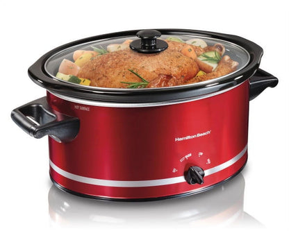 8 Quart Large Capacity Slow Cooker - Red, Model# 33184