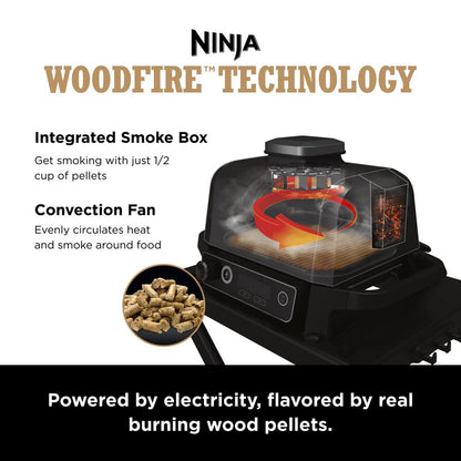 Woodfire 3-In-1 Outdoor Grill, Master Grill, BBQ Smoker, & Outdoor Air Fryer with Woodfire Technology, OG700