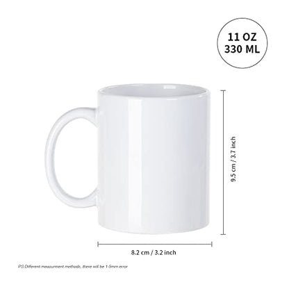 PYD Life Sublimation Mugs Blank 11 OZ Bulk Coffee Mugs White Ceramic Photo Cups Wholesale for Cricut Mug Press Tumbler Heat Press Print 36 Pack…