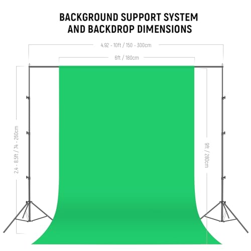 NEEWER Photography Lighting kit with Backdrops, 8.5x10ft Backdrop Stands, UL Certified 5700K 800W Equivalent 24W LED Umbrella Softbox Continuous Lighting, Photo Studio Equipment for Photo Video Shoot