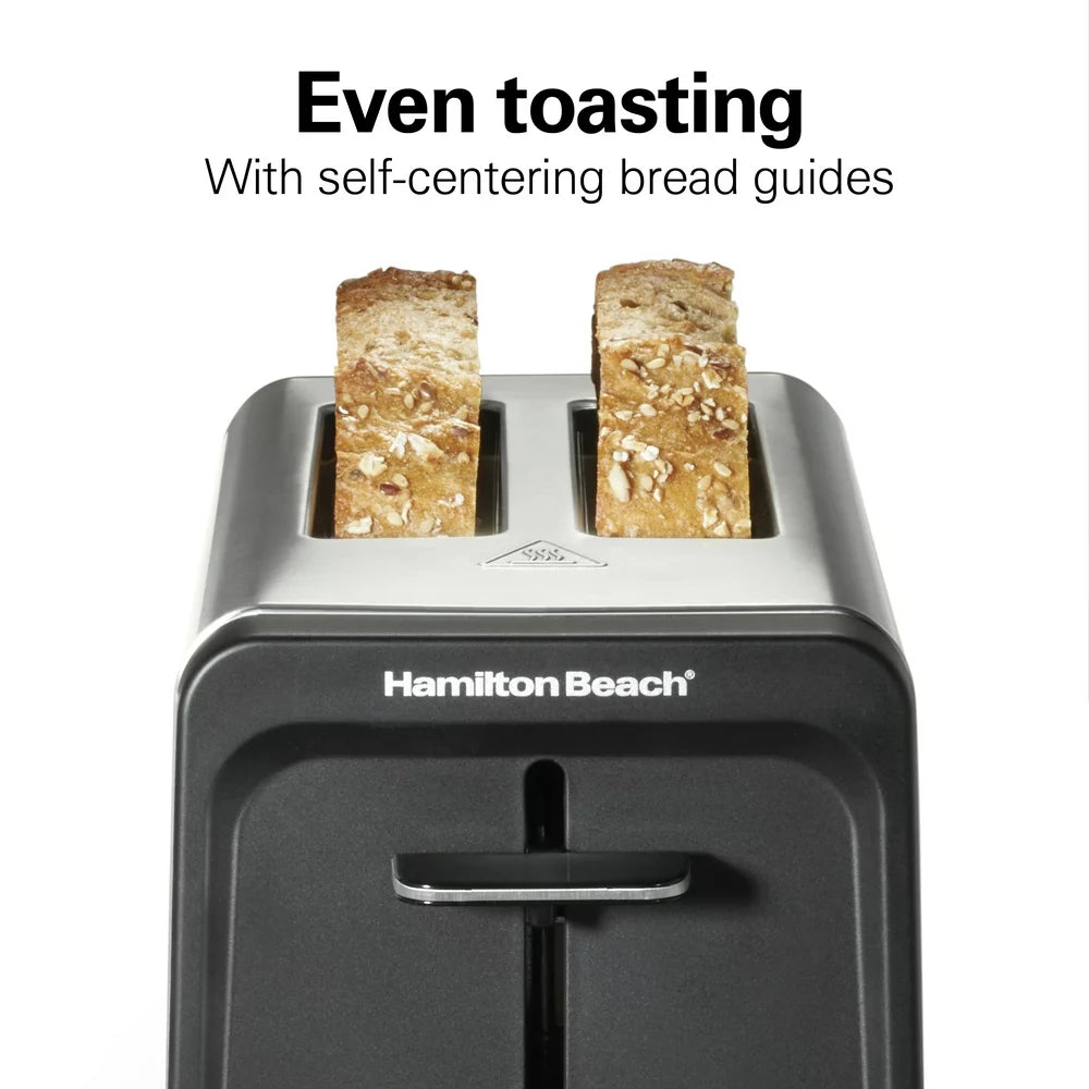 2 Slice Toaster with Wide Slots, Bagel Function, Toast Boost, Stainless, New, 22997F