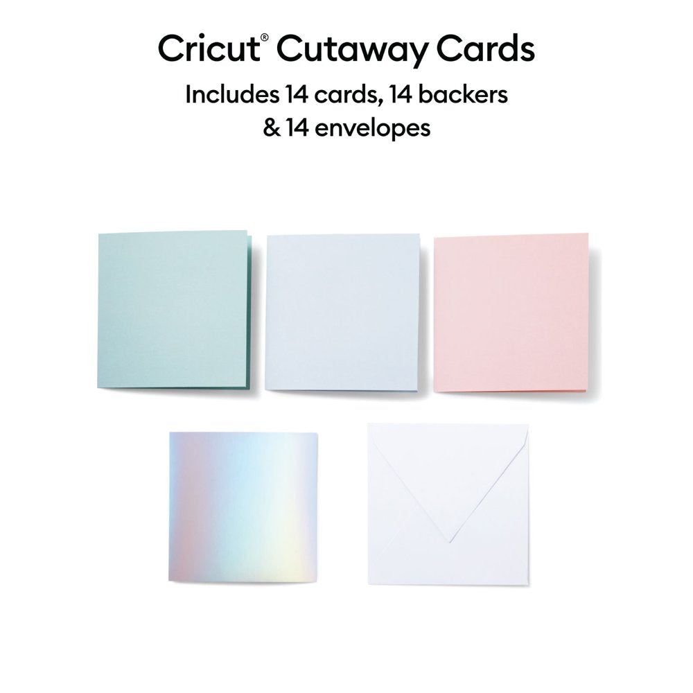 ® Cutaway Cards, Pastel Sampler - S40 (14 Ct)