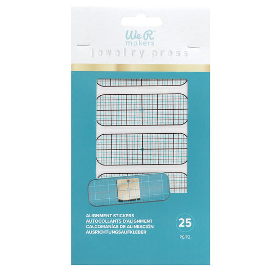 We R Makers Jewelry Press Alignment Stickers 25/Pkg