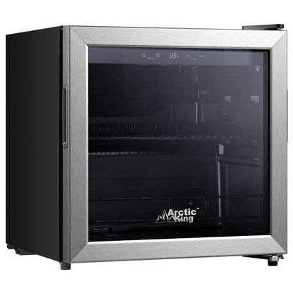 48-Can Beverage Fridge & Cooler with Electrical Control, Stainless Steel Look, ARV48B1AST