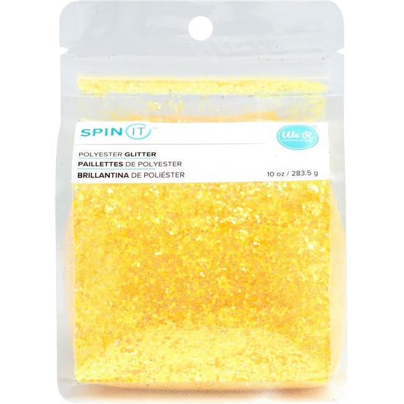 Spin It Chunky Glitter 10Oz-Yellow