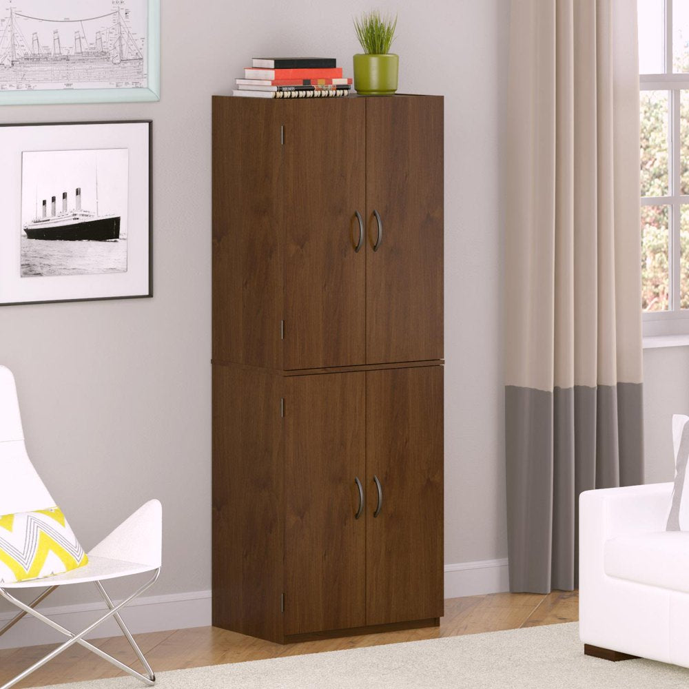 4-Door 5' Storage Cabinet, Espresso