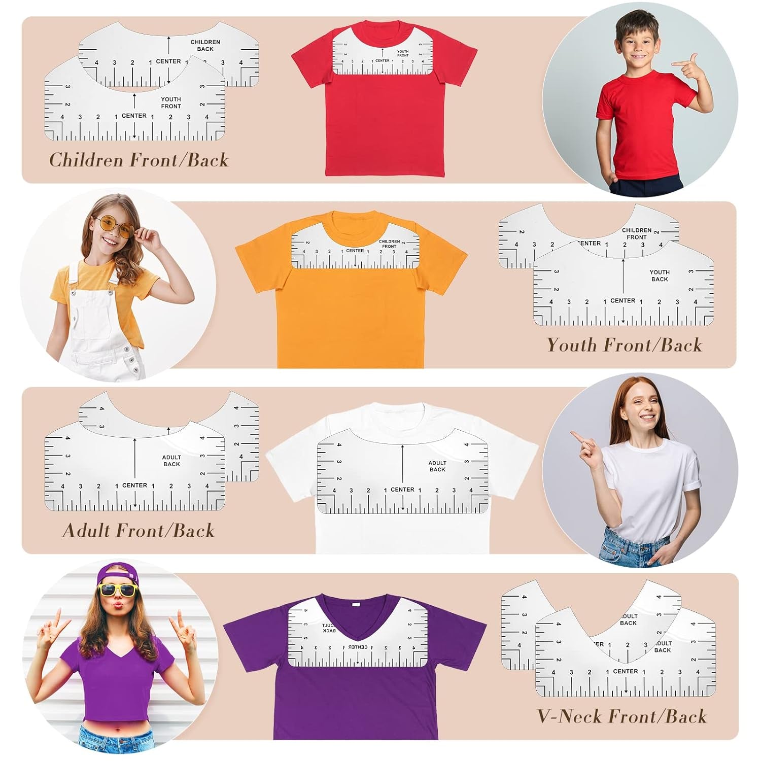 18 Pieces PTFE Sheets for Heat Press 12 X 16 Inch, T Shirt Alignment Ruler and Heat Resistant Tape 0.4 Inch X 36 Yd and PVC Tape Measure Set T Shirt Ruler Guide for Vinyl Alignment