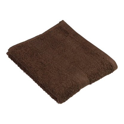 Solid Hand Towel, Brown Basket