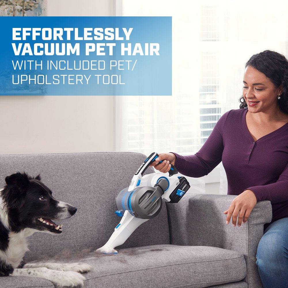20-Volt Cordless Stick Vacuum with Brushless Motor Technology, (1) 4.0Ah Lithium-Ion Battery